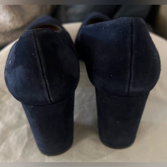 Stuart Weitzman Stuart Block Heel 75 Pointed Toe Pump Shoes New 10.5 $495 - Picture 11 of 13